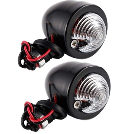 Marosam Motorcycle American Bullet Bullet Turn Signal Harley 12V Set of 2 Black Black