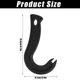 Easy Open Ring Pull Can Opener, J Hook Can Opener Pull Tab with No-Slip Grip for Seniors Kids Weak Hands Manual Soda Beer Pop Top Tin Bottle Jar Lid Lifter Tool (Blue)