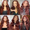 Tuheerst Body Wave Human Hair Bundles #33 Reddish Brown Human