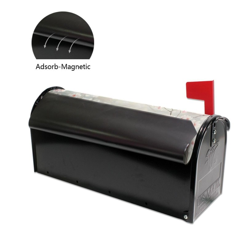 ALAZA Spring Flowers Birds Cherry Blossom02 Magnetic Mailbox Cover MailWraps