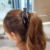 Ribbon Bow Banana Hair Clips for Women Girl，2PCS Vertical Ponytail