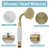HOMEDEC Vintage Handheld Shower Head with 59inch Flexible Hose High-Pressure