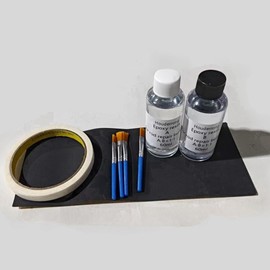 Houderrong Fishing Rod Repair Kit with Epoxy Resin,Sanding Paper and Masking Tape,Gluing Brush,Quick Fix Fishing Rods and Durable.