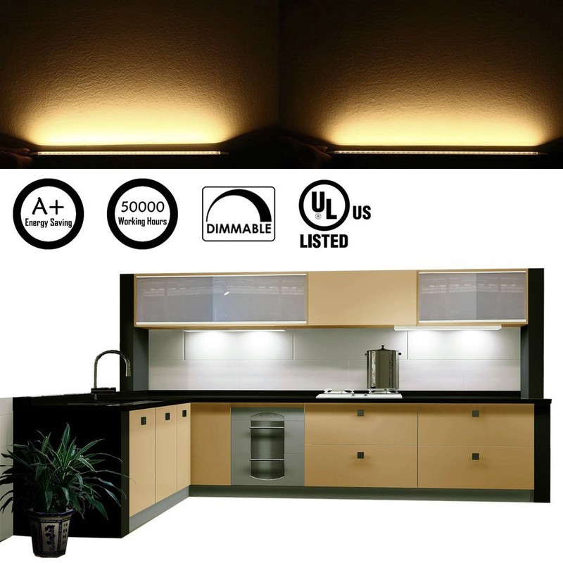 AIBOO Dimmable LED Under Cabinet Lighting Under Counter LED Light