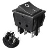 uxcell DPDT 6P 2Position 2NO 2NC ON-OFF Snap in Mounting