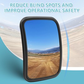 jose2015 2pcs Tractor Side Mirrors Rearview Mirror 8.46 x 6.42 inches，universal tractor rearview mirrors For Trucks,Trailers,School Buses & RVs