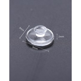 MYCOURAG 10 Pairs Srew in Silicone Rubber Nose Pads,9mm x 4mm Replacement Nose Pieces for Eyeglasses,Glasses,Sunglasses