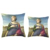 Saint Catherine Of Alexandria Throw Pillow, 16x16, Multicolor