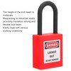 Wakects Safety Padlocks Set, 5Pcs 38mm Lockout Padlock Nylon PA