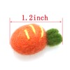 HJ Garden 5pcs Wool Felting Carrots, Home Decoration Ornament Gift,