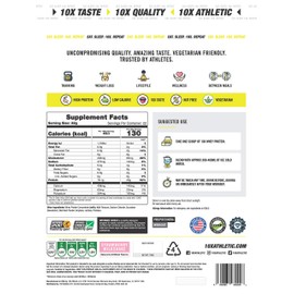 10X Athletic Whey Protein, Low Calorie, High Protein, Vegetarian, Informed Sport, Various Flavours, 700g-750g (Strawberry Milkshake)