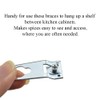 Odinest Metal Aluminum Alloy Hook Picture Frame Bracket Flat Corner