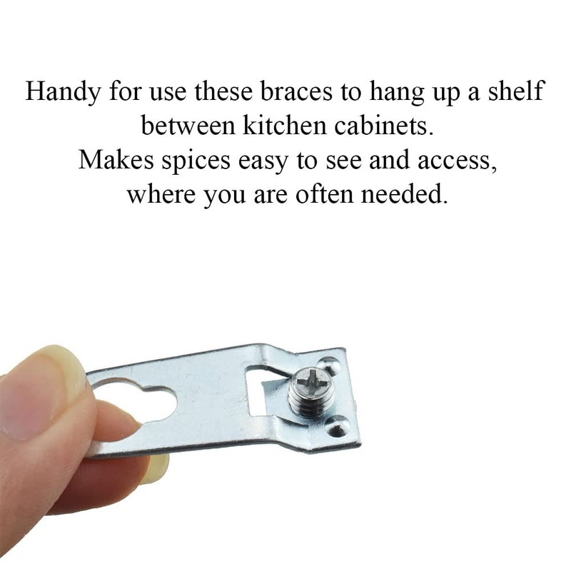 Odinest Metal Aluminum Alloy Hook Picture Frame Bracket Flat Corner