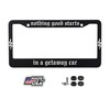 Nothing Good Starts in A Getaway Car 3D Molded Black