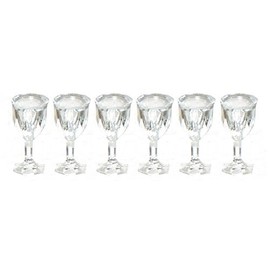 Farrow Industries 1:12 Scale 6 Pc Empty Cut Stemware Set #Fa40323