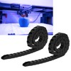 2Pcs Nylon Wire Energy Chain Drag Cable Flexible Towline Carrier