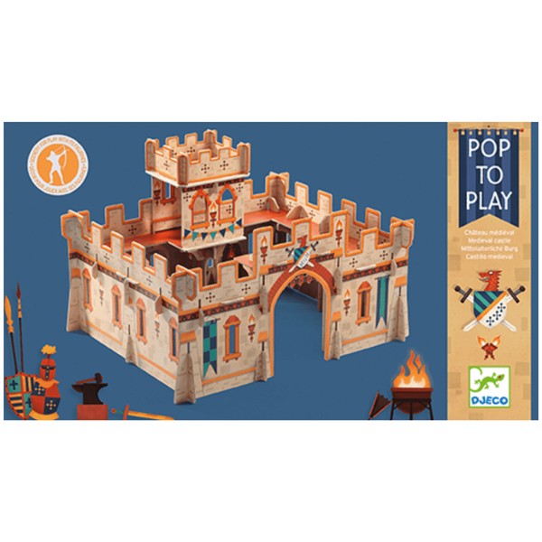 Djeco Puzzle | Pop to Play Medieval Castle