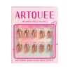 Artquee French Tip Press on Nails Short Pursue Radiance Square