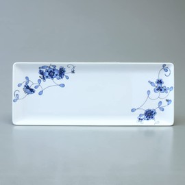 Narumi 97154-23355 Dinnerware Set, Milan Blue, Plum Blossoms, Chintz, Wedding Gift, 4-Piece Set, Gift Box Included