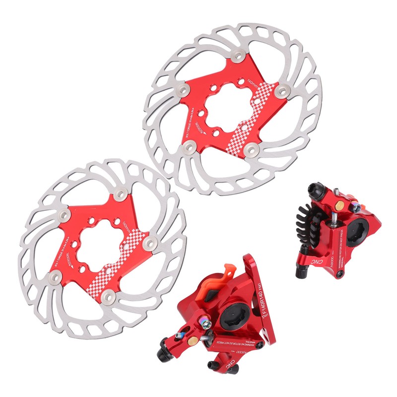 4pcs Disc Brake Kit Aluminium Alloy Disc Brake Calipers Rotor