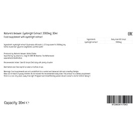 Nature's Answer, Eyebright Herb Extract, 2000mg, 30ml, Gluten Free, SOYA Free, Vegan, Vegetarian, Non-GMO, Alcohol Free