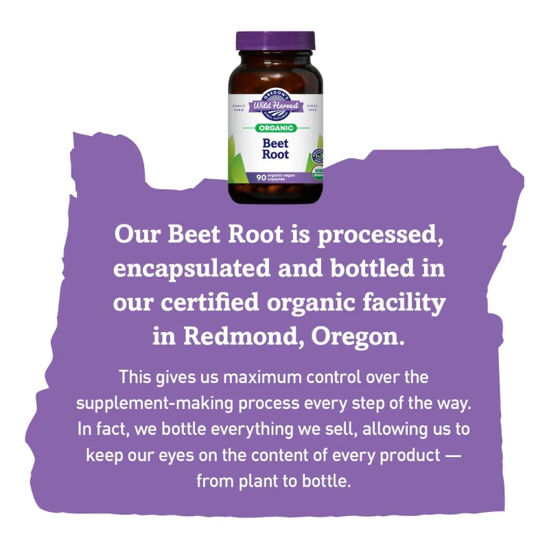 Suplemento De Raíz De Remolacha Orgánica De Oregon Wild Harv