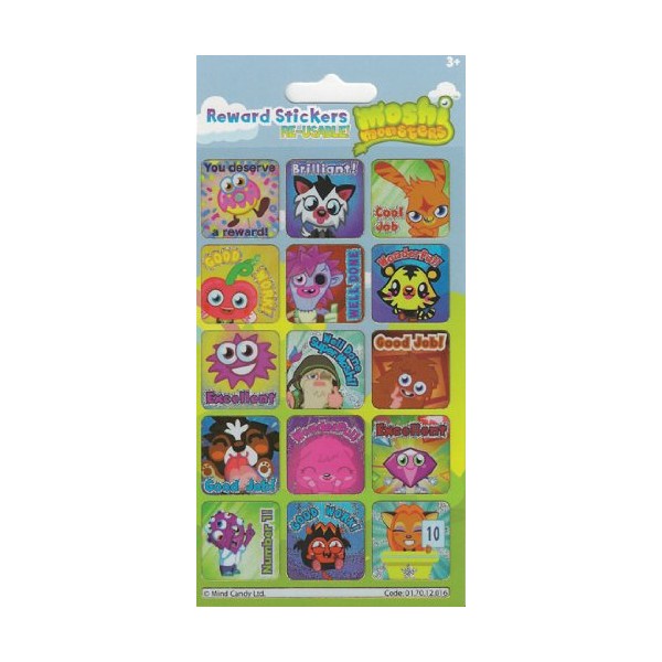 Paper Projects Moshi Monsters Foiled Reward Stickers