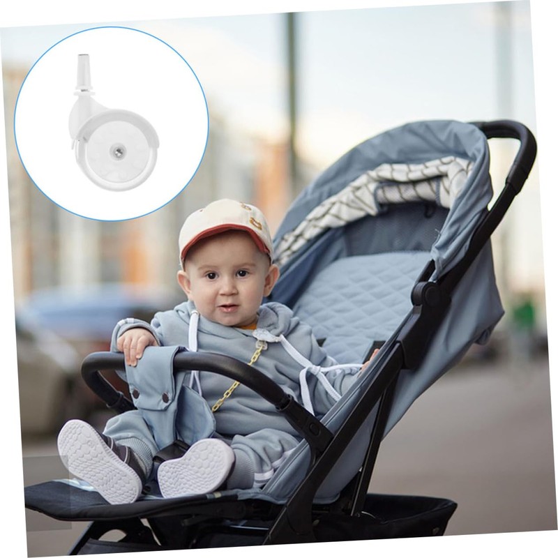 KOMBIUDA 2pcs Walker Wheel Replacement Parts for Mobile Walkers Senior