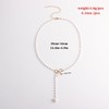 Necklace for Women Dainty Long Necklaces Trendy Bow pearl tassel