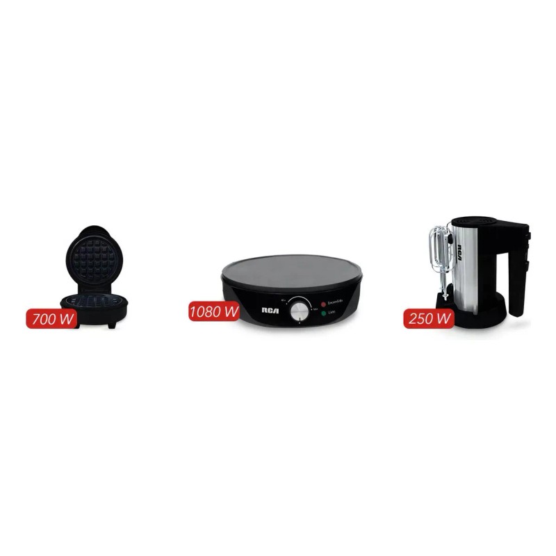 RCA Combo Dulce Rca Rc-cd Waflera + Crepera + Batidora
