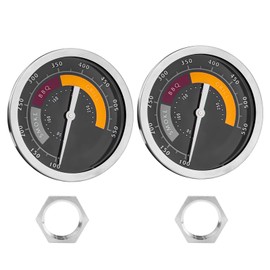 3695528R06 Analog Smoker Temperature Gauge Compatible with Oklahoma Joe's Smokers and Most 13/16-inch Opening Charcoal Grills & Charcoal Smokers, BBQ Temp Gauge Stainless Steel Thermometer,550F, 2PCS
