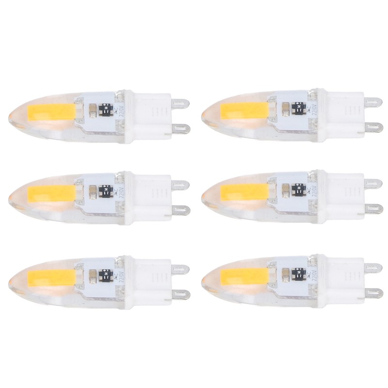 6PCS G9 LED COB Light Bulb 500LM Ceiling Lamp Bulb