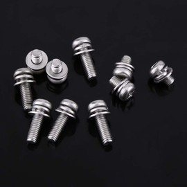 GOOMAND Bolt Set 400 Pcs M2 M2.5 M3 M4 M5 Cross Screw Lock Washer Flat Washer 304 Stainless Steel Repair Tool Nut