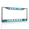 Fastasticdeals Metal Insert License Plate Frame Save The Sharks B