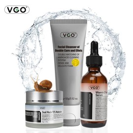 AOLG VGO Skincare set, facial cleansing set, gift box set FaceSerum, Moisturizer Gentle Serum Vitamina CMoisturizingcream deep hydration easily absorbed winter Moisturizer dryskin Reduce wrinkles brightening serum even skin tone oilcontrol serum - Specif