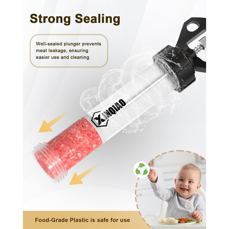 XINQIAO Beef Jerky Gun for Ground Meat, Plastic Jerky Cannon