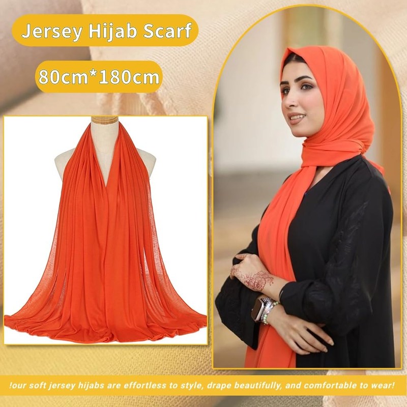 Ftoronaly Head Wraps for Black Women Hijab Scarves Large Muslim