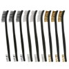 9pcs Mini Wire Brush Set Stainless Steel Brass Wire Brush