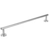 Stainless Steel Single Rod Towel Rack Round Base Bathroom Bedroom