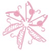E-TING 60 Pcs Mini Doll Clothes Hangers - Plastic Mixed