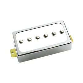 ARTEC SHC63C Splendor "CR" Plated LP-Single Bridge Pickup (Ceramic Bar)-PVC WH
