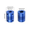 sourcing map 1Pcs 8mm to 10mm Aluminum Alloy Shaft Coupling