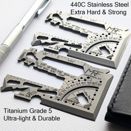 MRF Card Multitools Universal 3.0 Card Multitool Credit– 60-in-1 EDC Wallet Tool – Hardened 440C Steel – Made in Ukraine & Combat-Tested – For Repairs, Outdoors, Travel