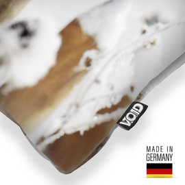 VOID Robin Bird Snow Cushion Cover Polyester Christmas Decoration Winter Outdoor Decoration Cushion Size: 40 x 40 cm