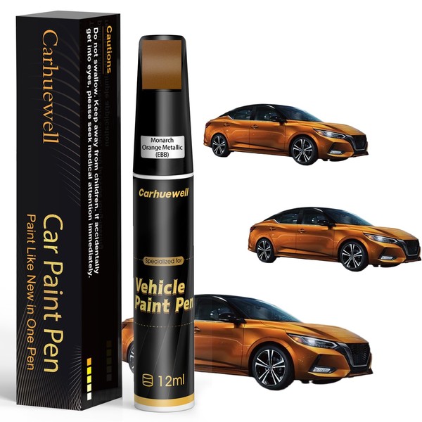 Monarch Orange Metallic(EBB) Touch Up Paint Compatible with Nissan, Exact