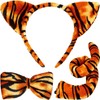 Children's Tiger Headband, Tiger Party Costume, Animal Ears Tail and