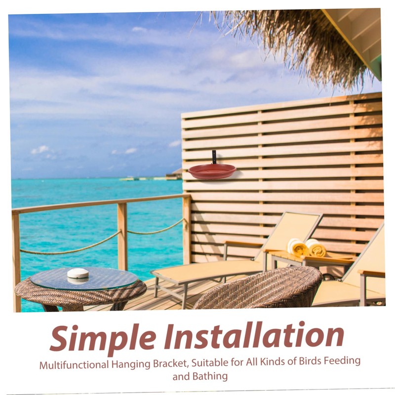 ORFOFE Bird Feeder and Bath Tray Bird Feeders for Deck