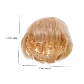 FRCOLOR Mixed Cut Synthetic Hair Wig with Soft Bangs for Daily Wear Cosplay and Themed Parties Natural Look and Feel