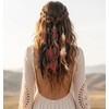 3 Pcs Feather Clips for Hair, Natural Feather Hair Clips