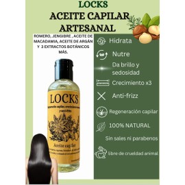 Aceite Capilar Locks Artesanal Romero Y Argán 100ml